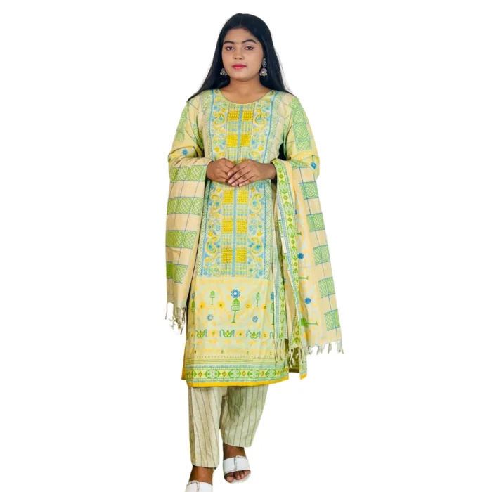 dress 03 Premium Arong cotton 3 piece - Image 1